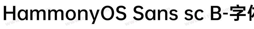 HammonyOS Sans sc B字体转换